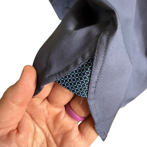 Ted Baker Endurance Dress Shirt Slim Fit Button Up Mens L/S Blue 15.5 Preppy NWT - Picture 4 of 9